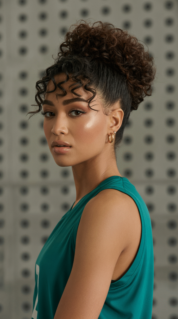 30 Top Basketball Hairstyles 17 Voluminous High Puff