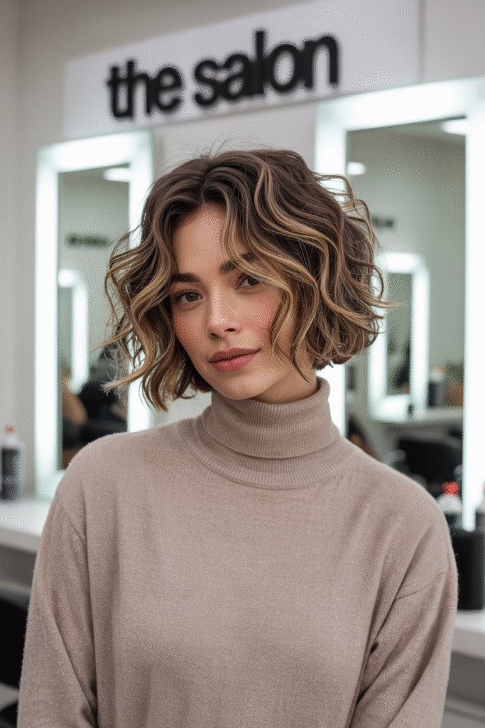 20 Volumizing Choppy Bob Hairstyles for Fine Hair 4 Wavy Bob with Subtle Highlights
