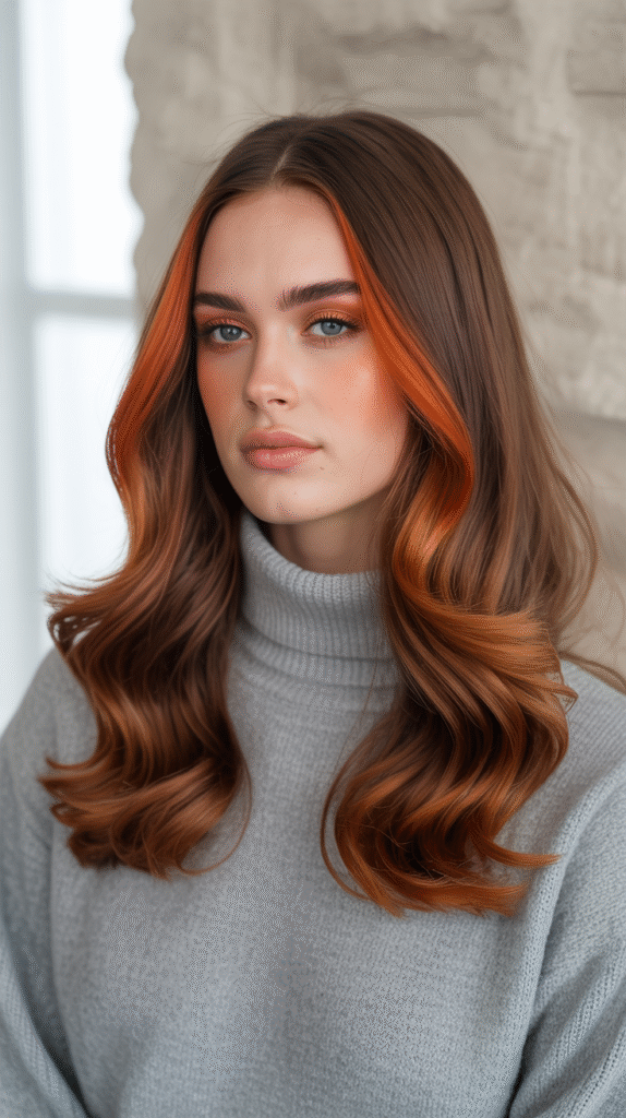 17 Red Copper Balayage Ideas 6 Wavy Copper Gradient