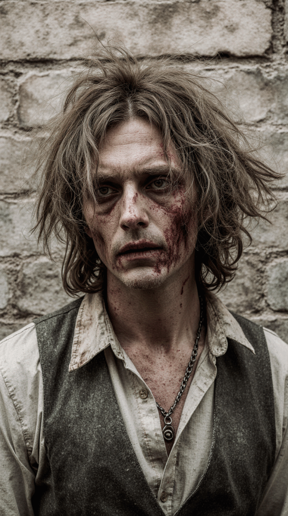 19 Halloween Hairstyles for Men 20 Zombie Dishevelment Messy Hair with Fake Cobwebs