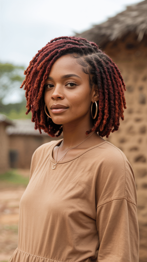 10 Red Bob Hairstyles for Black Women 4 a captivating portrait photograph of a b g7rn6WNsTtSq9FM7SbdXSg 7irxTpKcS1 Z7zzrfQgJRA