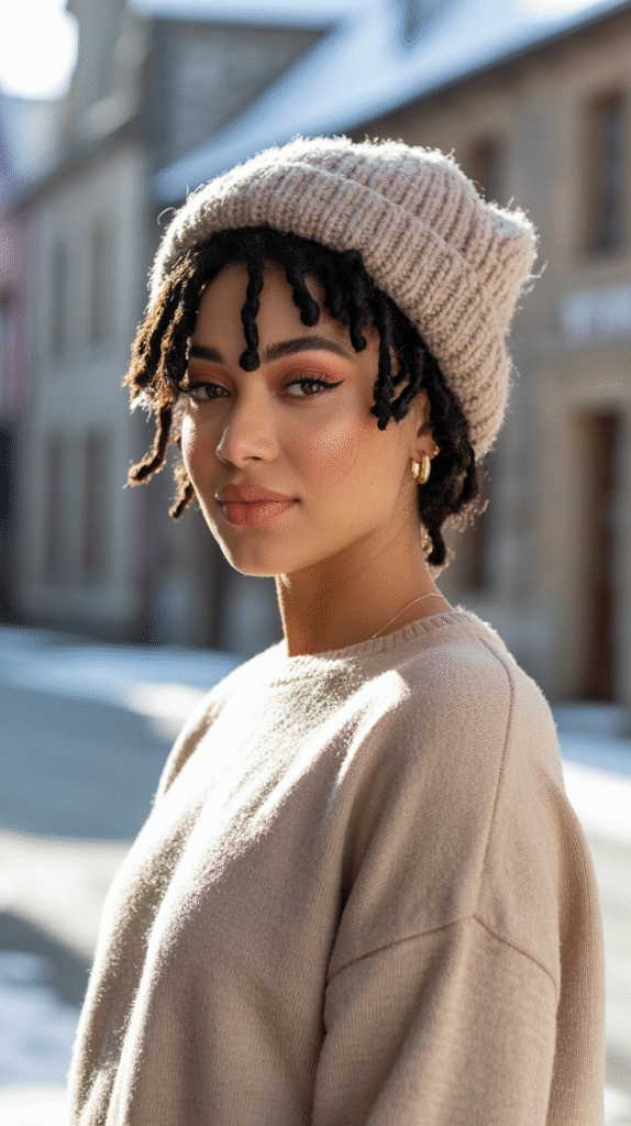 25 Mastering Beanie Hairstyles 13 a cinematic portrait photograph of a you fL7lSmDZSOCvr2sccuzx7A 0w6r82o4QayaWK1 ZaPmoQ