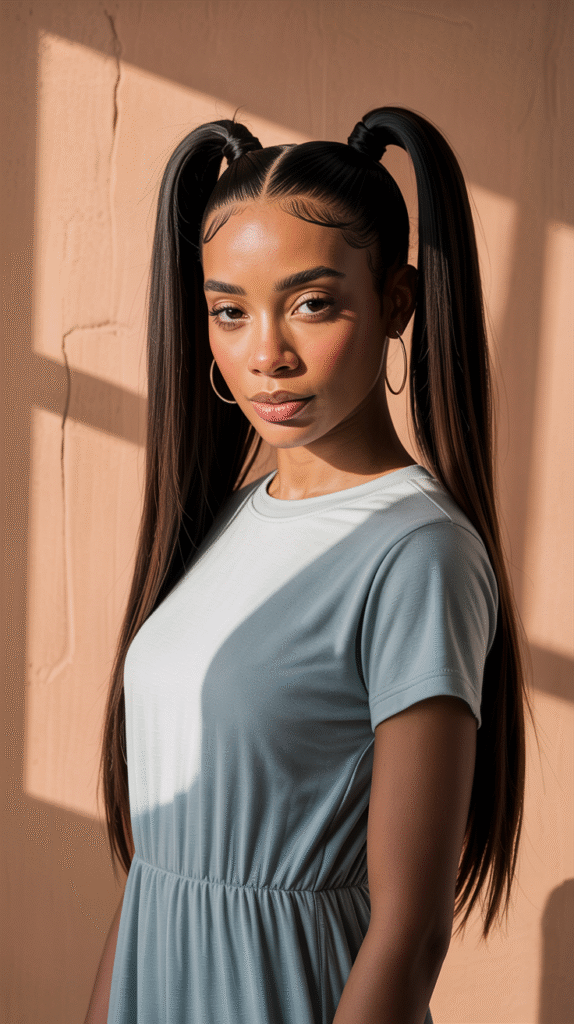15 Straight Hairstyles for Black Women 11 a studio portrait photograph of a black s0KoFmfaSeOyd8iXyXqO4g 2ocao5GGQOePo5 uyNdRWA