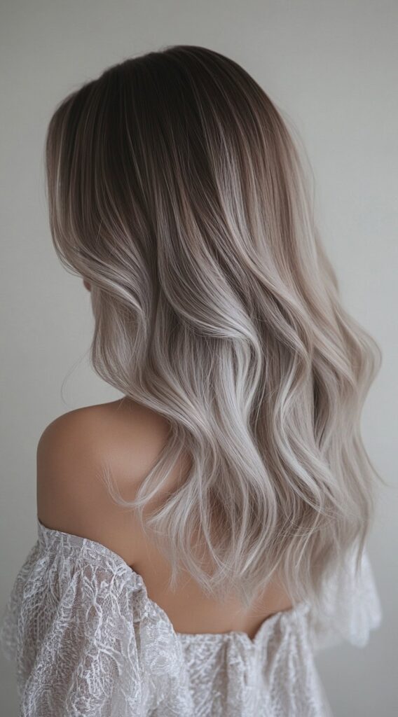 23 Winter Blonde Balayage Ideas: Stunning Hairstyles to Brighten Your Look This Season 6 ash blonde balayage on wavy layers