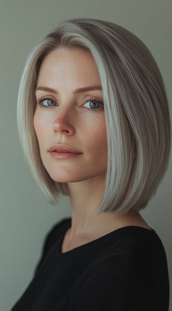29 Modern Blonde Bob Hairstyles 17 ash blonde sleek bob