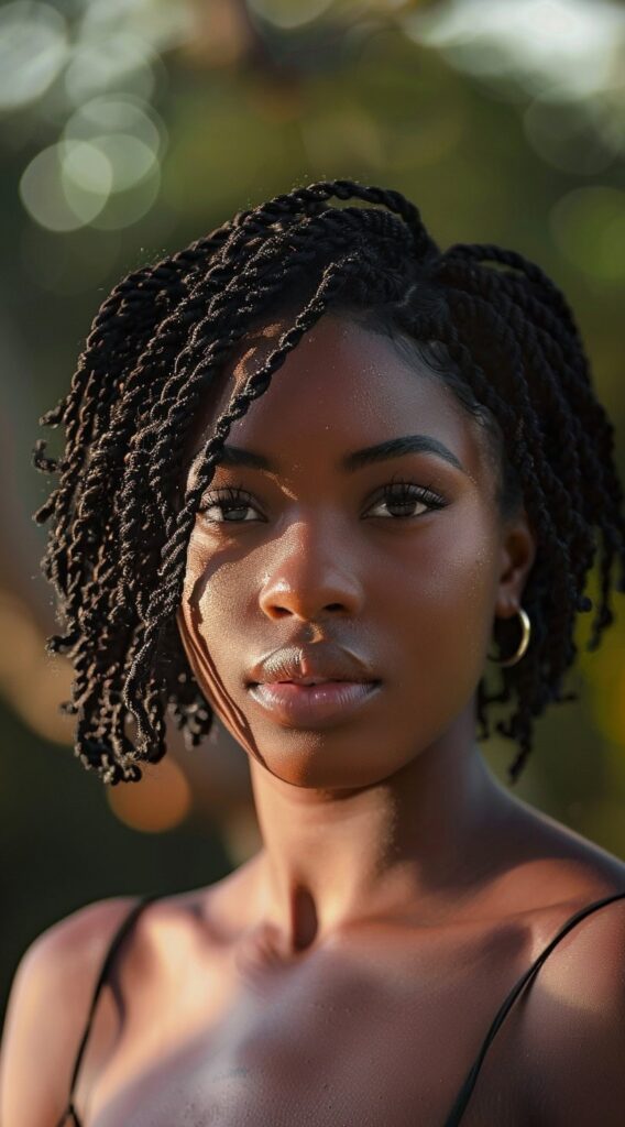 21 Stunning Short Crochet Twist Hairstyles 12 asymmetrical crochet twist bob