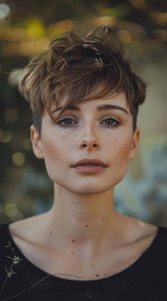 28 Short Hairstyles for Thin Hair: Stunning Ideas to Boost Volume and Style 7 asymmetrical pixie with volume