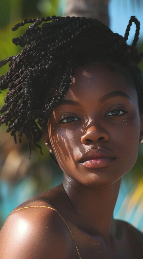 23 Protective Hairstyles for Curly Hair: Gorgeous and Effective Ideas 22 asymmetrical two strand twists