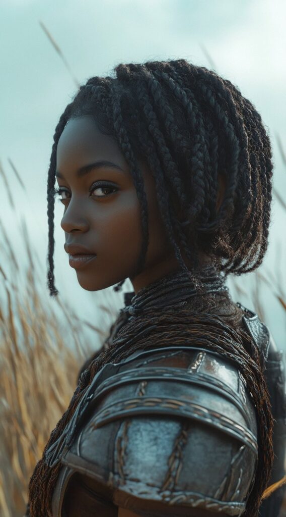 19 Viking Hairstyles for Women with Short Hair 2 braided bob