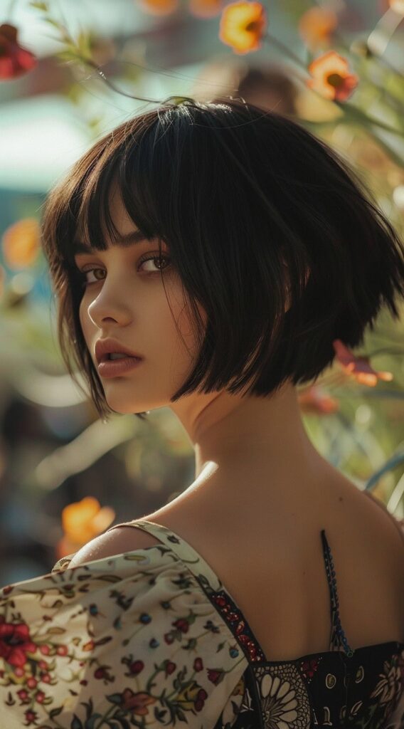21 Stacked Bob Hairstyles for Fine Hair: Volume and Elegance 6 choppy stacked bob with bangs