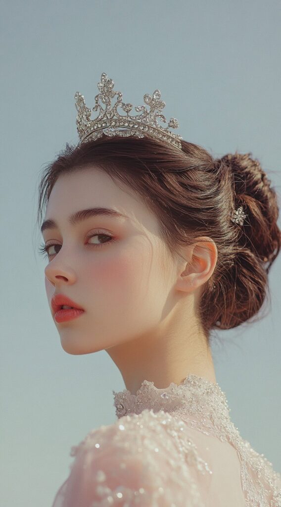 25 Dreamy Princess Hairstyles: Gorgeous Ideas for Your Next Big Event 1 classic chignon with tiara