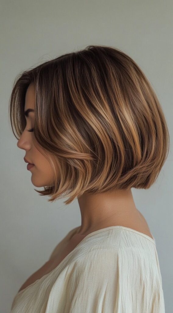 17 Honey Brown Balayage Ideas: Gorgeous Ideas for a Sun-Kissed Glow 15 classic honey brown balayage bob