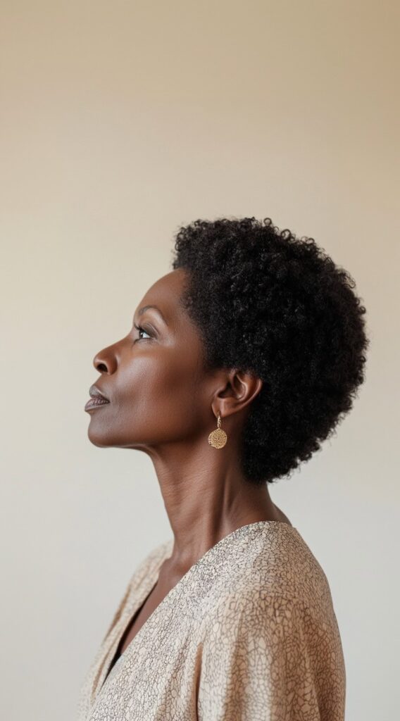 26 Older Black Women Hairstyles for Over 50 5 classic twa teeny weeny afro