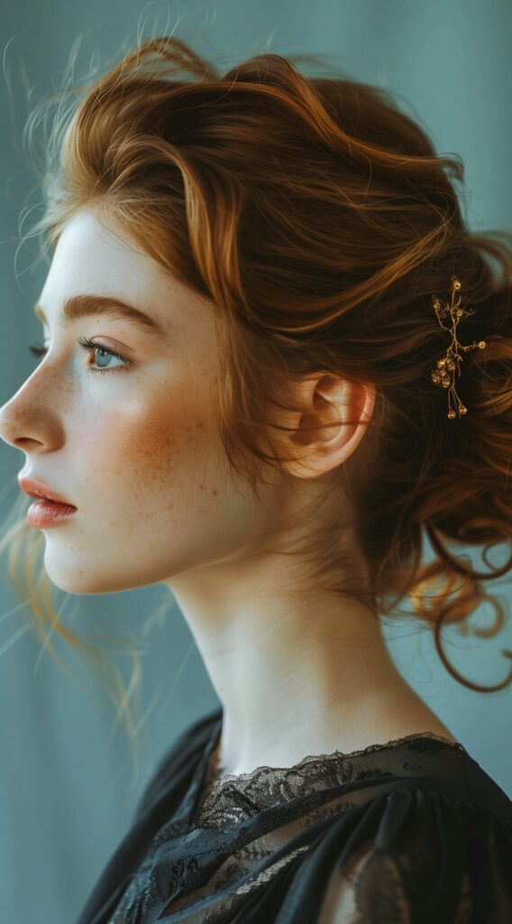 27 Hairstyles for Sensitive Scalp: Comfortable and Stylish Ideas to Try 7 claw clip updo scaled 1
