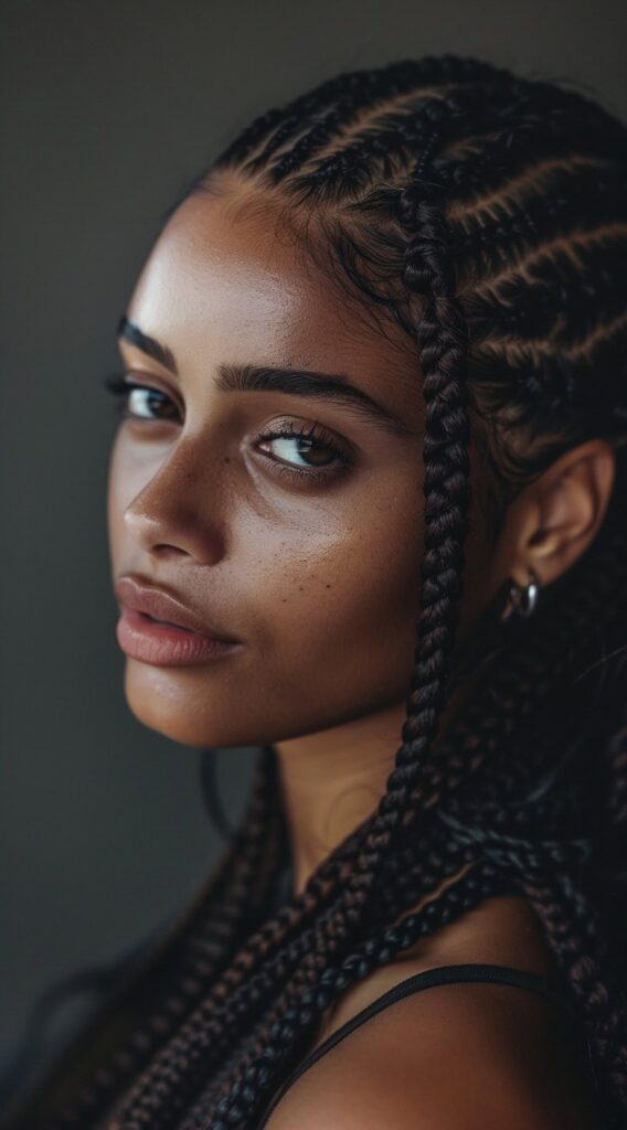 23 Protective Hairstyles for Curly Hair: Gorgeous and Effective Ideas 4 cornrows 2