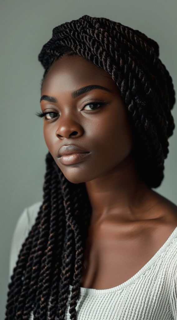 24 Protective Hairstyles for Thin Hair: Stylish Solutions for Delicate Strands 3 crochet twists for covering thin edges