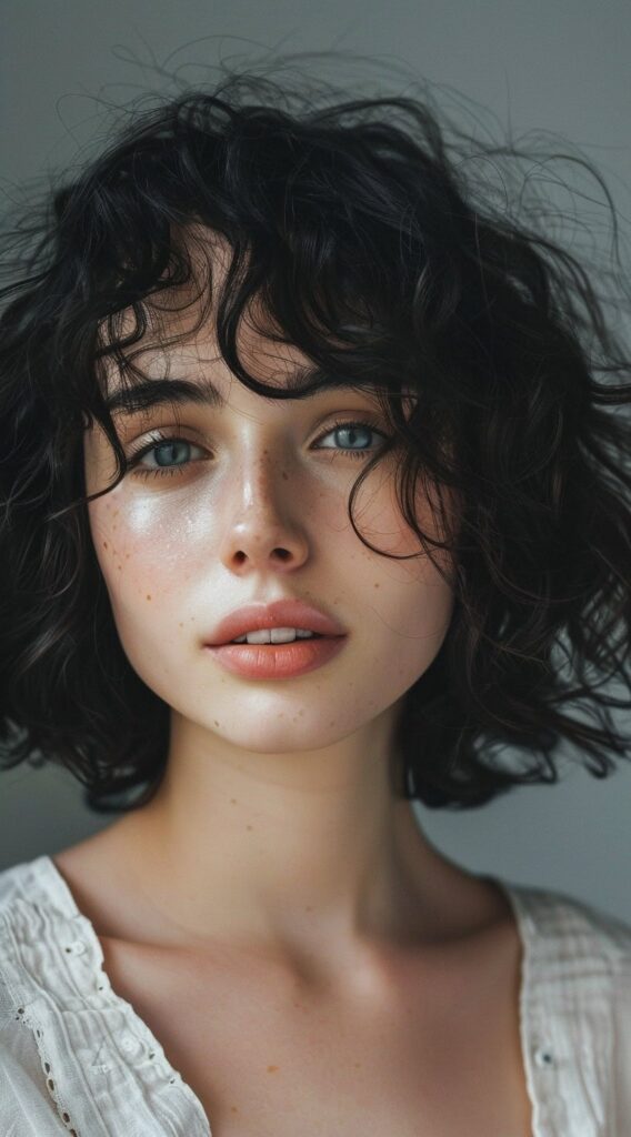 28 Short Hairstyles for Thin Hair: Stunning Ideas to Boost Volume and Style 10 curly bob with defined curls