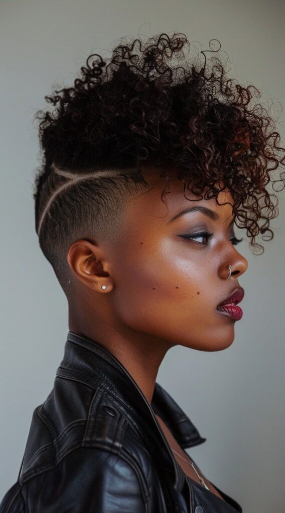 23 Protective Hairstyles for Curly Hair: Gorgeous and Effective Ideas 5 curly faux hawk