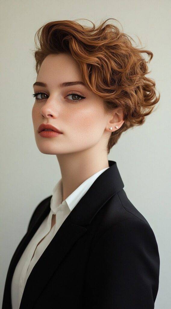 37 Formal Hairstyles for Short Hair: Elegant and Chic Ideas for Any Occasion 9 curly pixie cut with volume 2