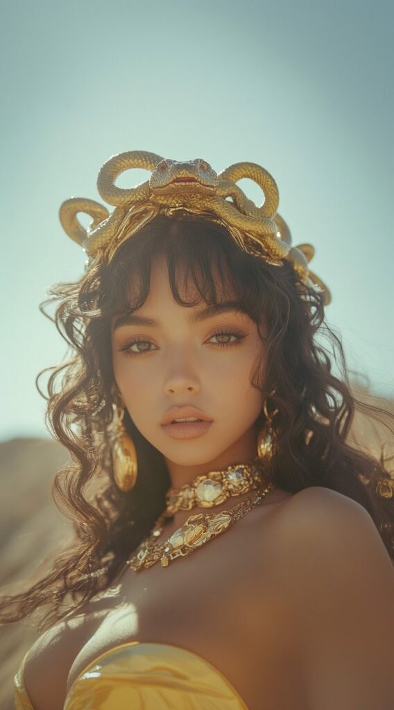 17 Medusa Hair Ideas 11 curly serpent tiara