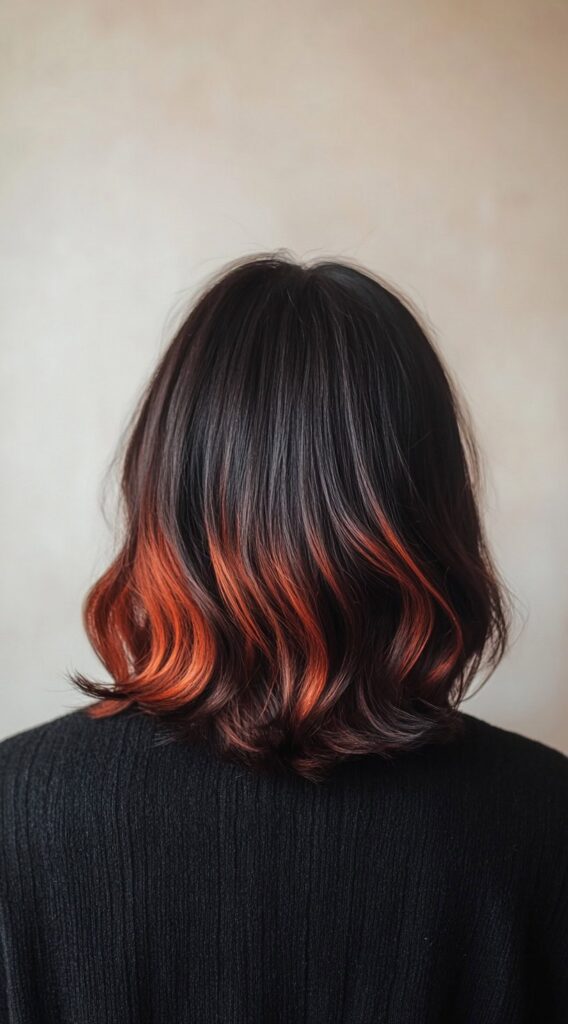 17 Red Copper Balayage Ideas: Stunning Ways to Add Warmth and Style to Your Hair 4 deep copper ends