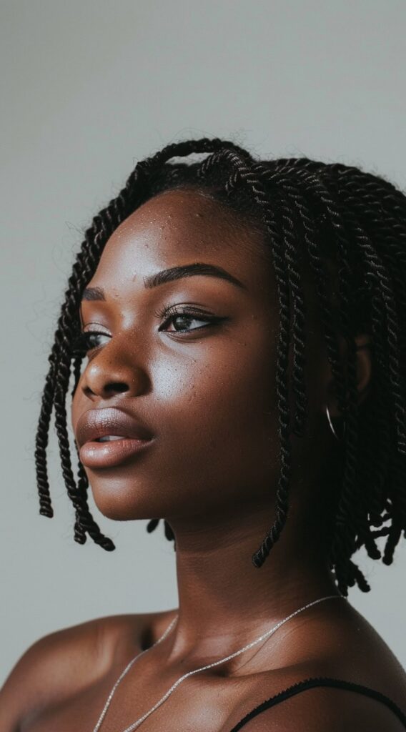 21 Stunning Short Crochet Twist Hairstyles 10 defined crochet twist bob