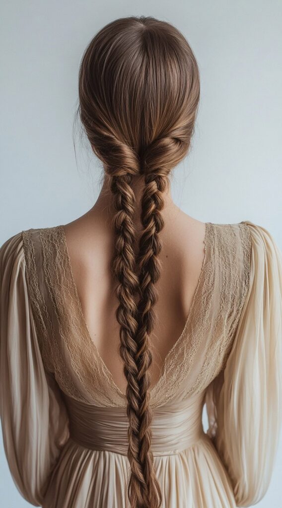 23 Formal Hairstyles for Long Hair: Elegant Ideas for Every Occasion 13 double braided hairstyle
