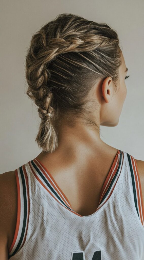 36 Top Basketball Hairstyles: Practical and Stylish Ideas for the Court 23 double dutch braid with ponytail end