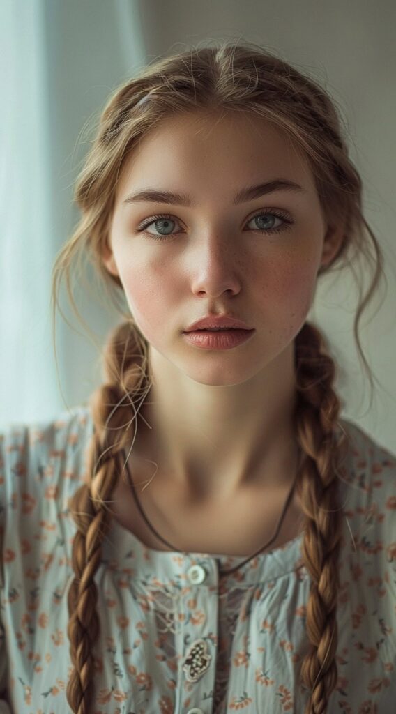 27 Hairstyles for Sensitive Scalp: Comfortable and Stylish Ideas to Try 8 double low braids
