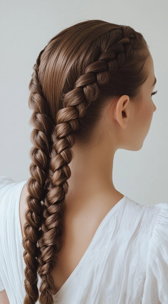 23 Formal Hairstyles for Long Hair: Elegant Ideas for Every Occasion 19 dutch braids