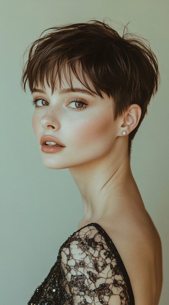 37 Formal Hairstyles for Short Hair: Elegant and Chic Ideas for Any Occasion 11 edgy spiky pixie cut with textured layers