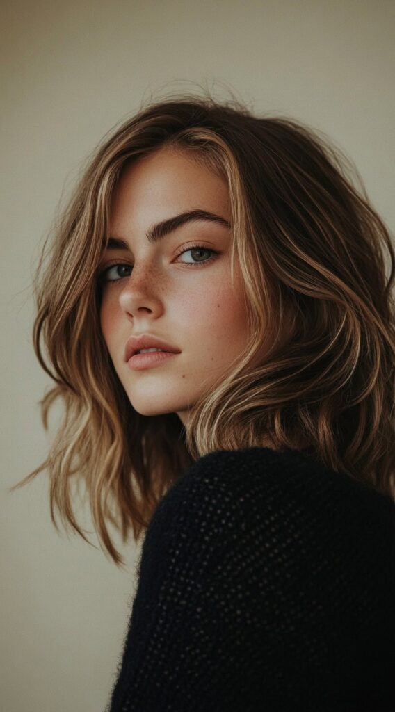 17 Honey Brown Balayage Ideas: Gorgeous Ideas for a Sun-Kissed Glow 14 effortless honey brown balayage lob