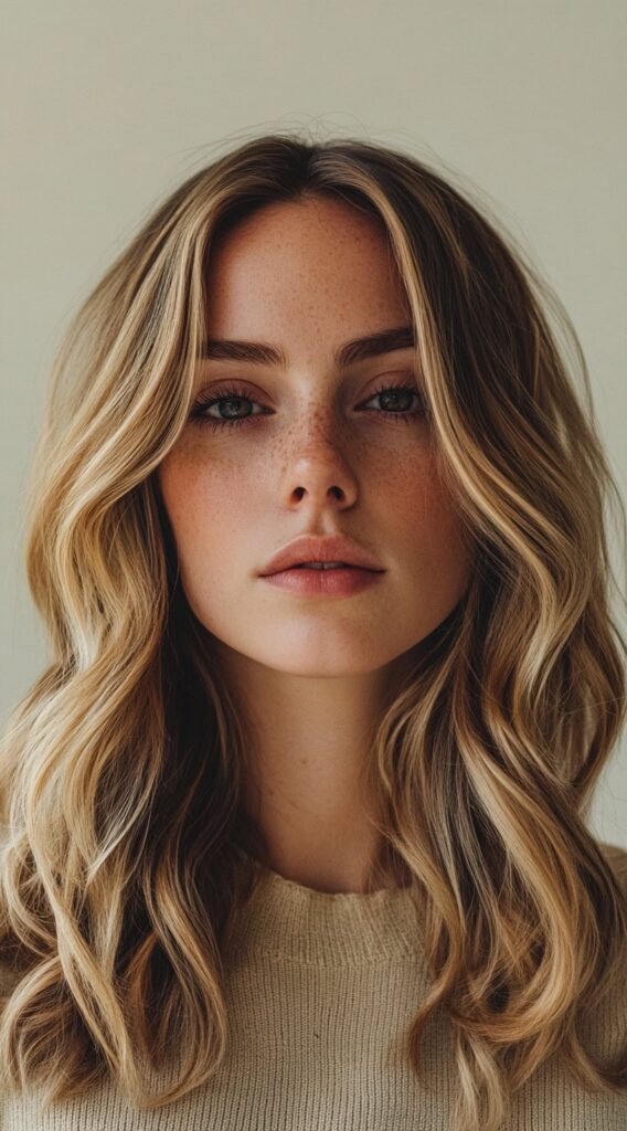 Warm Caramel Balayage with Honey Highlights: 17 Stunning Hairstyle Ideas to Enhance Your Look 15 effortless honey caramel waves with face framing highlights