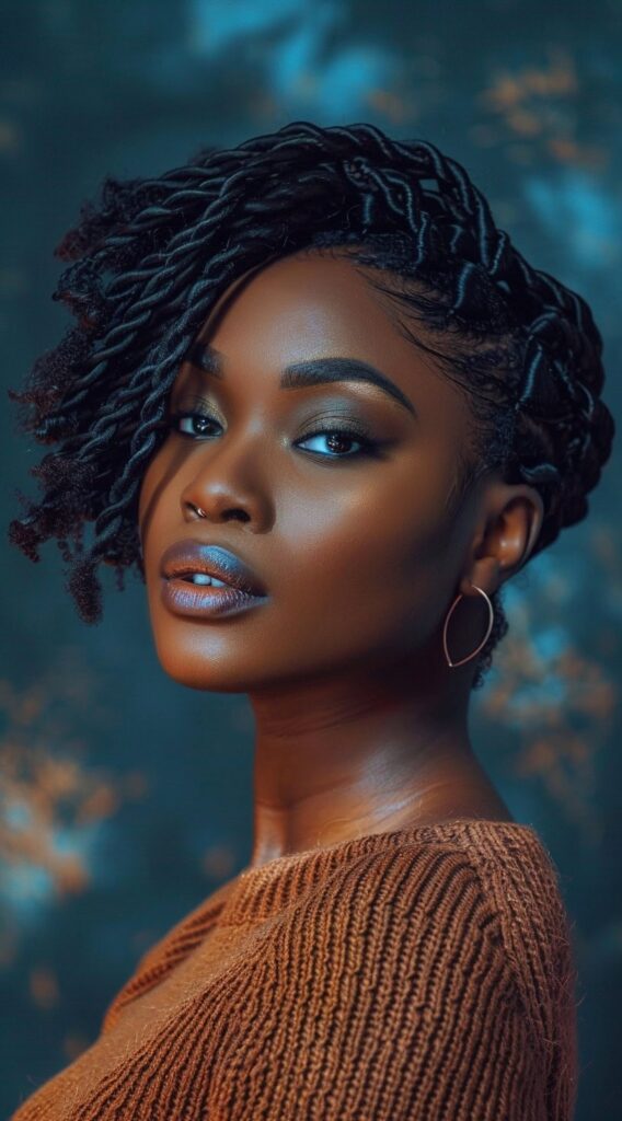 21 Stunning Short Crochet Twist Hairstyles 21 elegant side swept crochet twists