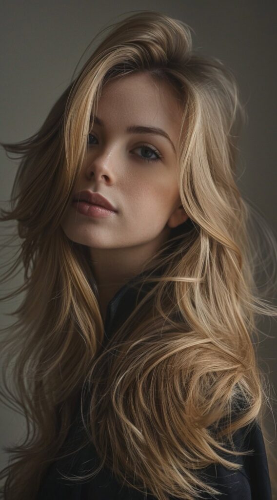 27 Long Hairstyles With Layers 27 feathered layers with side sweep