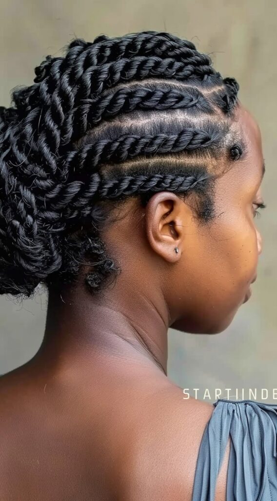 23 Protective Hairstyles for Curly Hair: Gorgeous and Effective Ideas 7 flat twists
