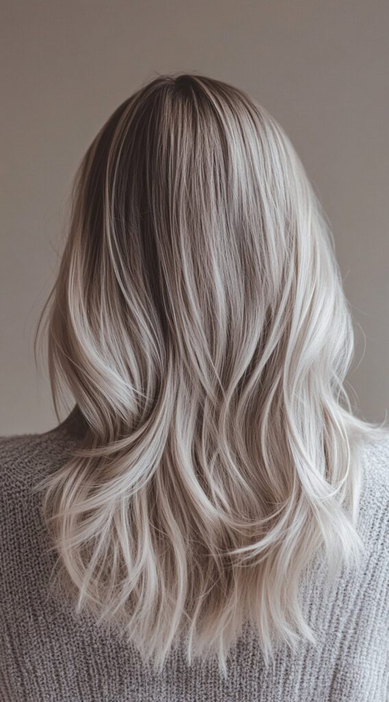 23 Winter Highlights for Blondes: Gorgeous Color Ideas to Warm Up Your Look 5 frosty blonde melt