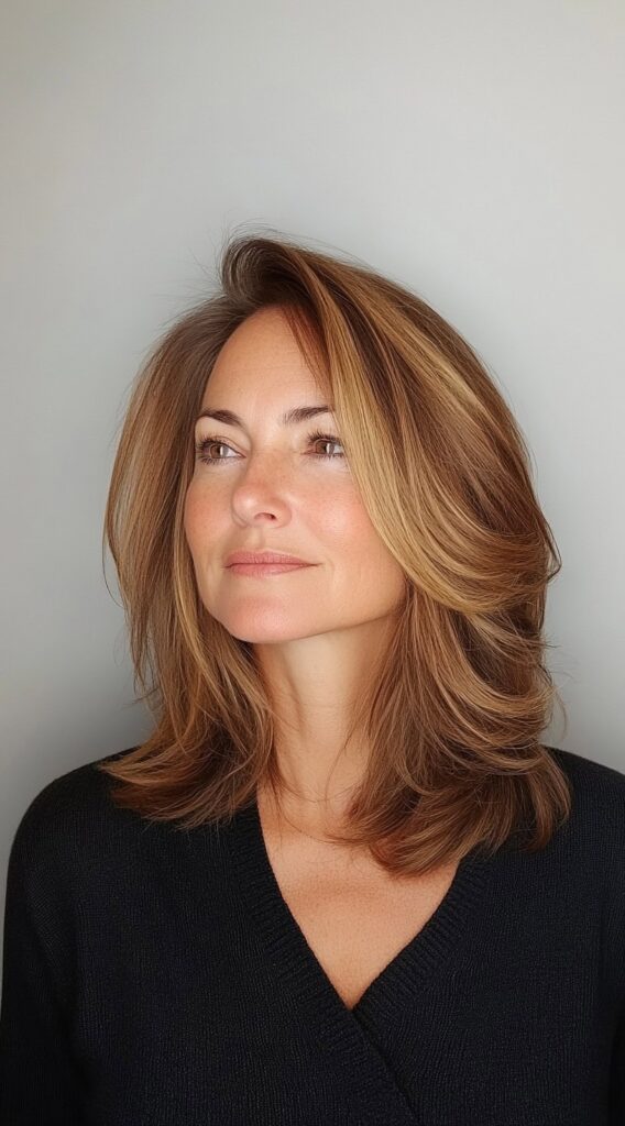23 Stunning Hairstyles for Thin Fine Hair 16 golden feathered layers