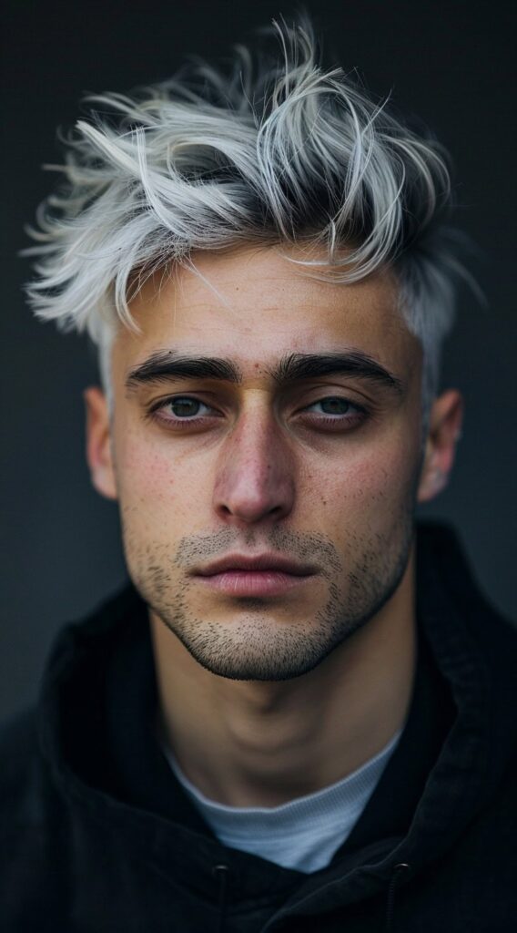 17 Black and White Hairstyles for Men: Stand Out with These Trendy Ideas 8 grey gradient