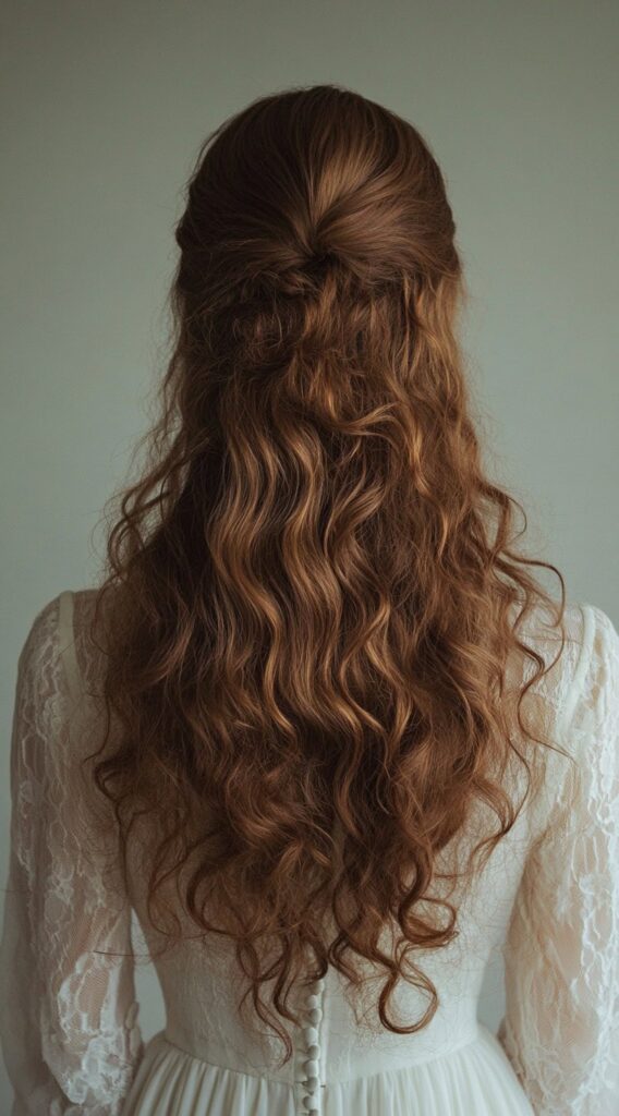 23 Formal Hairstyles for Long Hair: Elegant Ideas for Every Occasion 3 half up half down with soft waves