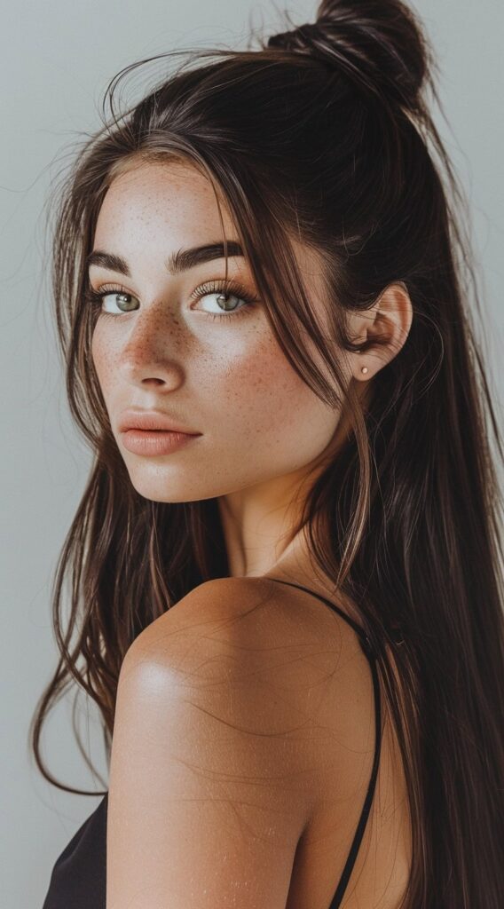30th Birthday Hairstyles for Women: 15 Chic Ideas for a Memorable Milestone 13 half up top knot