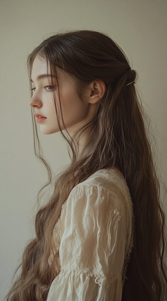 25 Dreamy Princess Hairstyles: Gorgeous Ideas for Your Next Big Event 9 half up twisted hair with soft waves