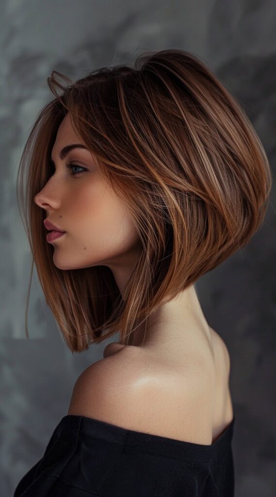 21 Stacked Bob Hairstyles for Fine Hair: Volume and Elegance 10 inverted stacked long bob lob