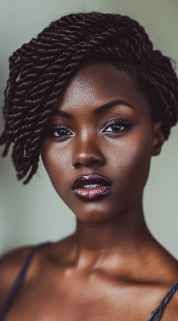 21 Stunning Short Crochet Twist Hairstyles 14 layered crochet twists with volume