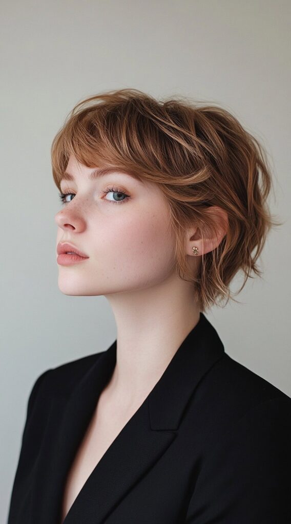 37 Formal Hairstyles for Short Hair: Elegant and Chic Ideas for Any Occasion 8 layered pixie cut with soft bangs