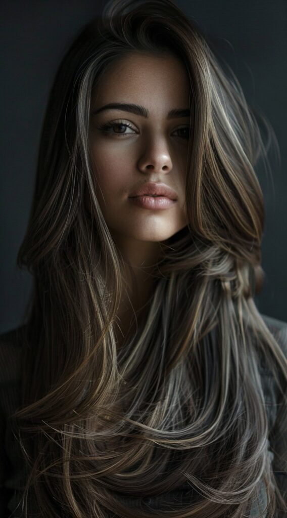 27 Long Hairstyles With Layers 24 layered waves with side part