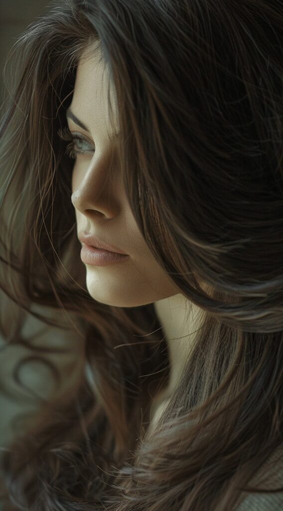 27 Long Hairstyles With Layers 3 layered with side part