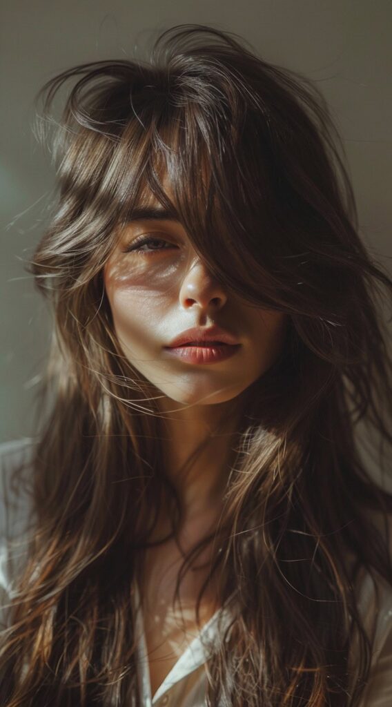 27 Long Hairstyles With Layers 14 long layers with curtain bangs