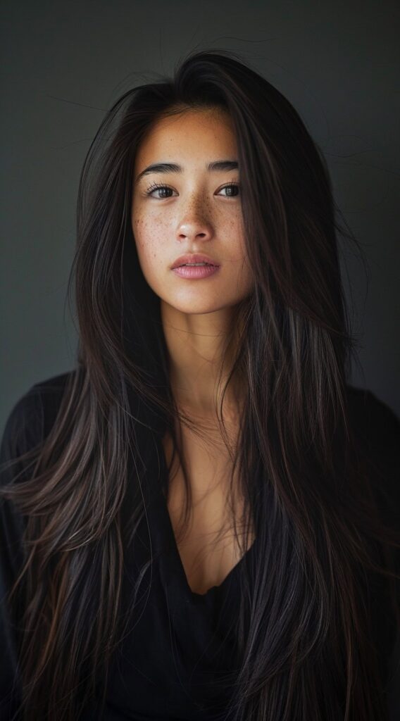 27 Long Hairstyles With Layers 23 long layers with middle part