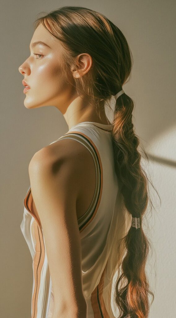 36 Top Basketball Hairstyles: Practical and Stylish Ideas for the Court 15 long sectioned ponytail with loose texture